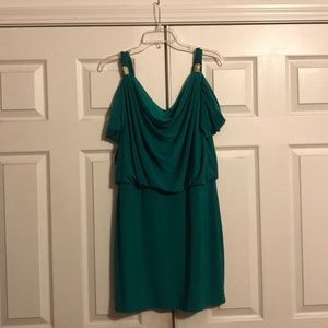 Green Cold Shoulder Dress (NWOT)